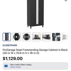 Starting At 1/5 Of Retail! Brand New Steel 75” Tall Cabinet Only One Left!
