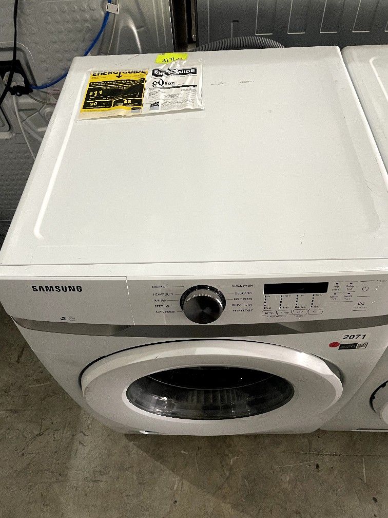 SAMSUNG 27” FRONT LOAD WASHER WHITE $450