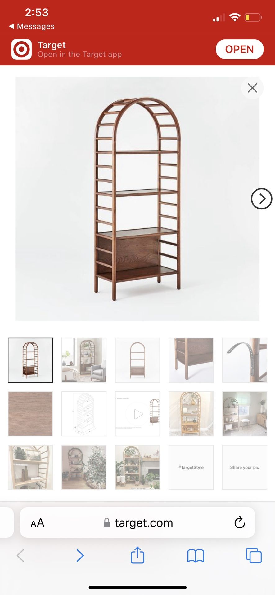Studio Mcgee Wooden Bookshelf