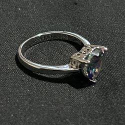 Sterling Silver Ring - Multicolor CZ