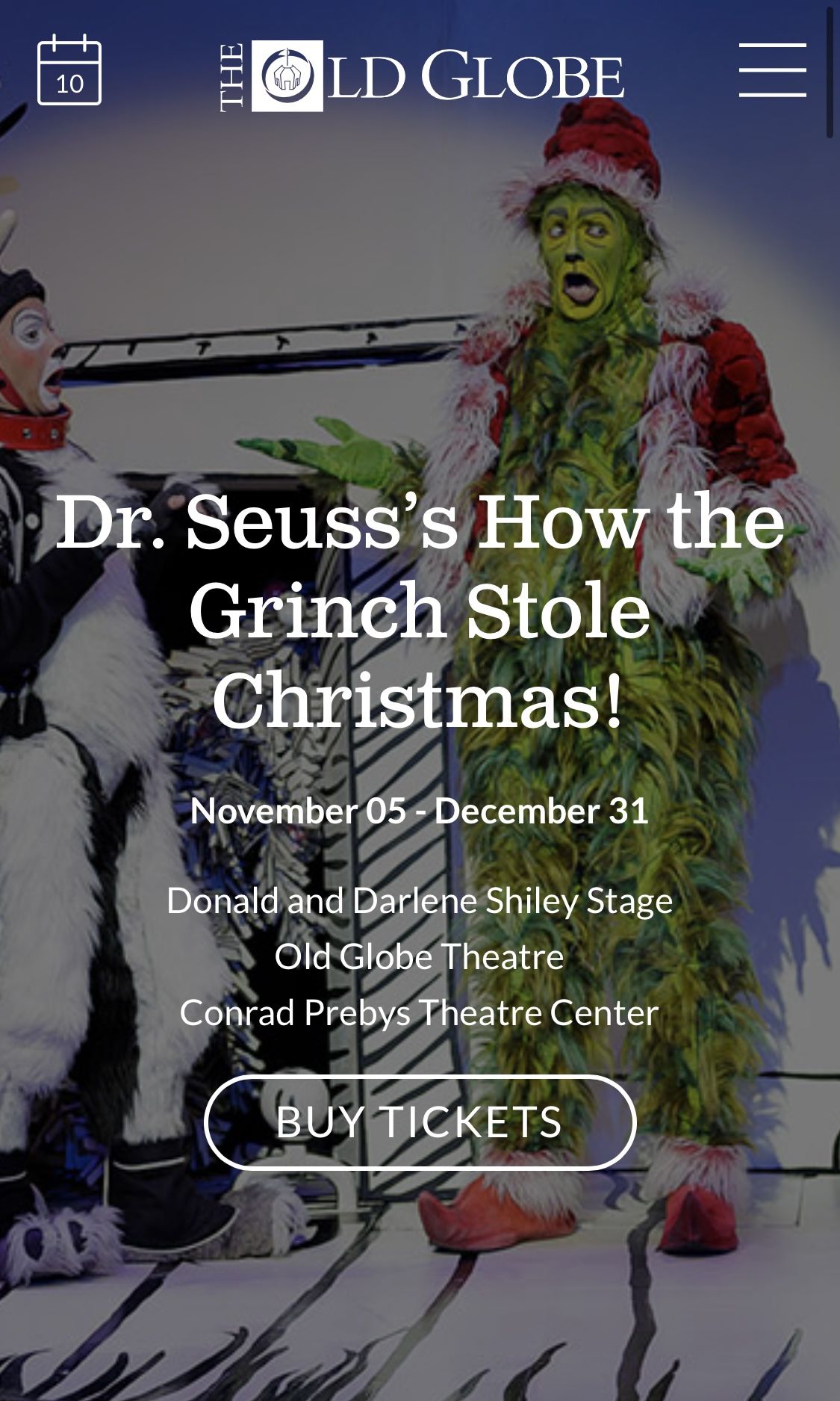 The Grinch - Rare Front Row Tickets For Sale