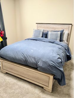 Full size bed frame / mattress and dresser