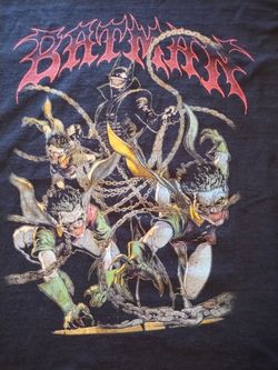 Welcome x Batman Skateboard T-Shirt Batman Who Laughs XXL Black