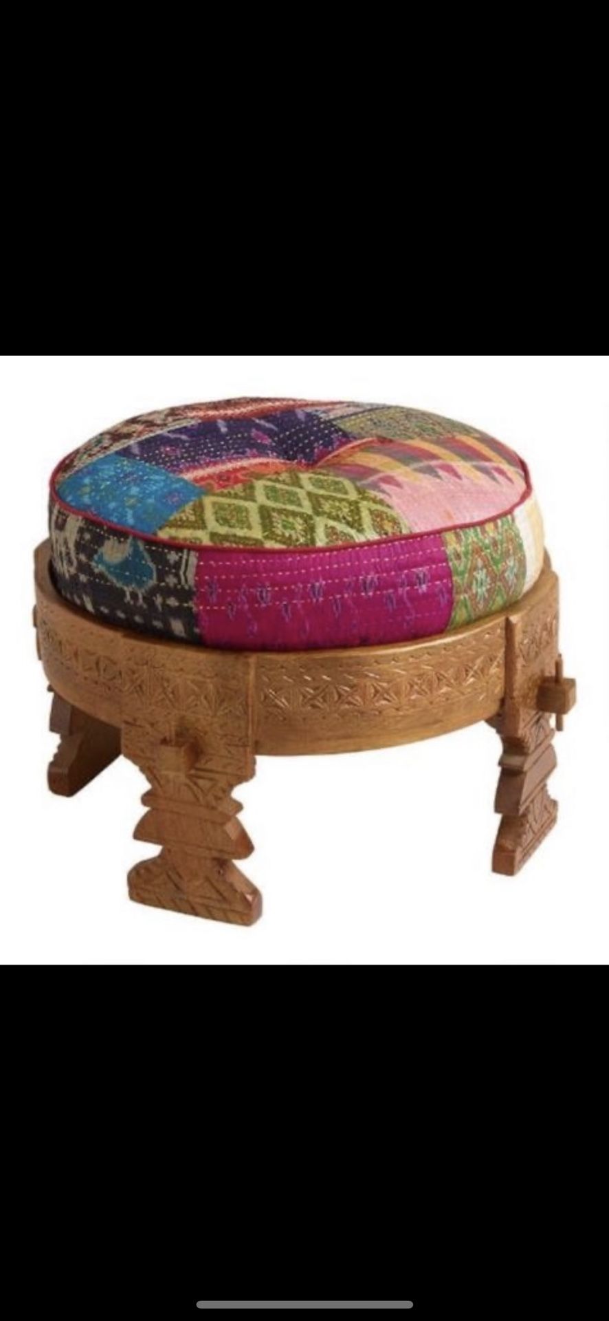 Wooden Stools With Cushions