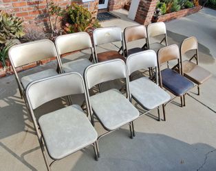 Metal Folding chairs - 10 Available