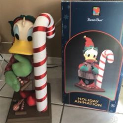 Vintage Disney Donald Duck 1998 Santa Best 19” Holiday Animated 