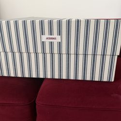 Jacquemus Large Red-Orange Leather Tote – Brand New Condition (opened but never worn)