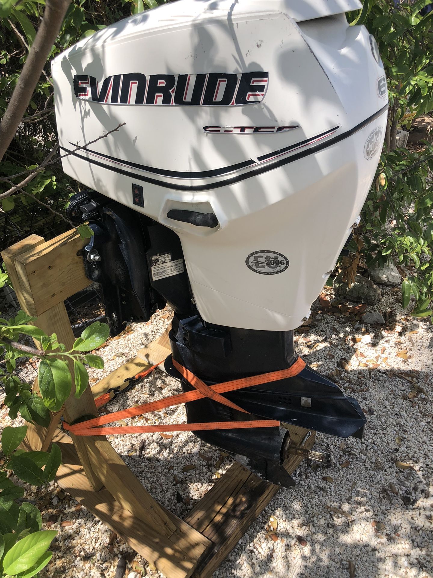 2005 50 hp Etec Evinrude Etec With many parts included, ECM, injectors, coil, etc.