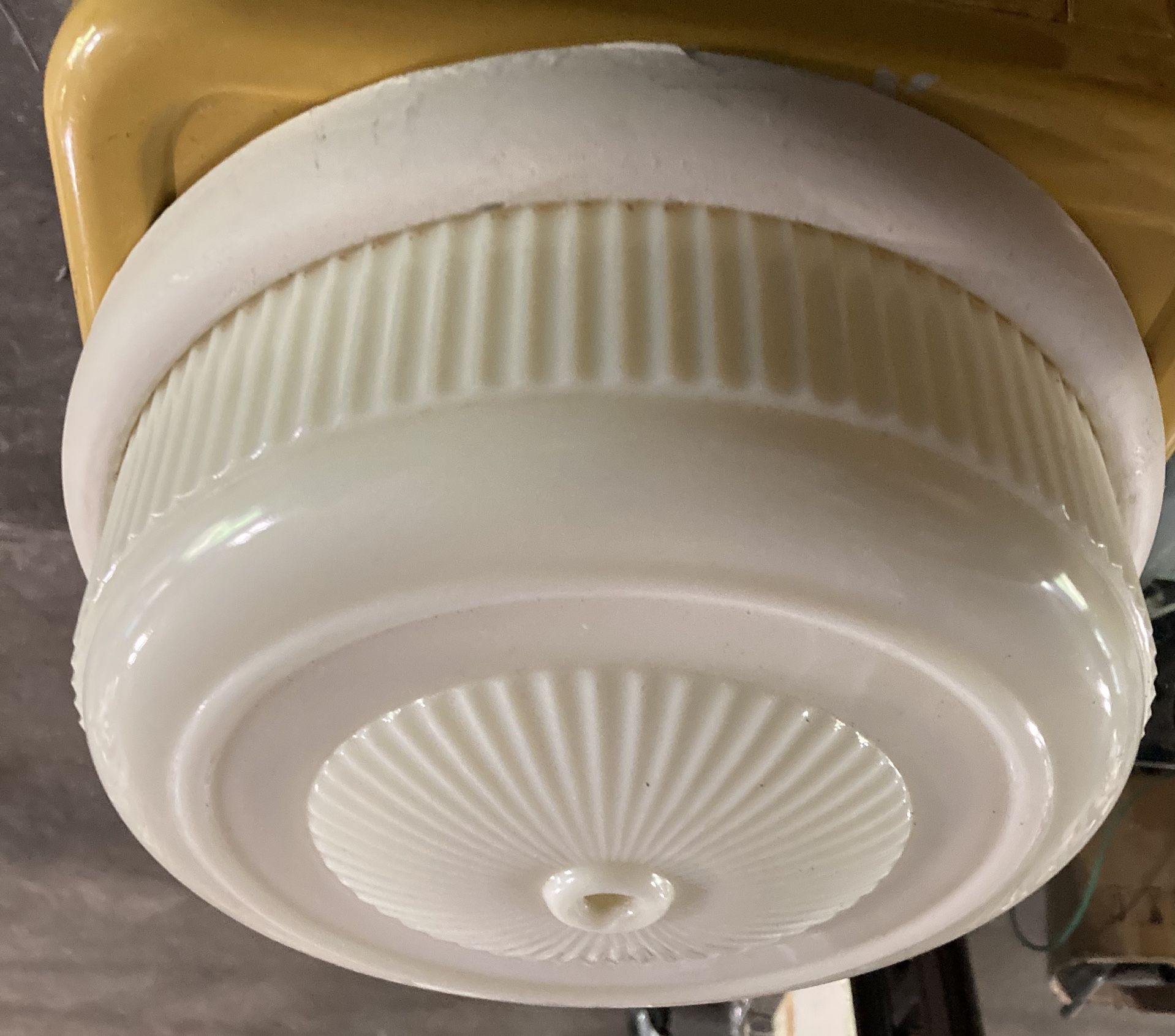 Vintage Milk Glass Ceiling Fixture