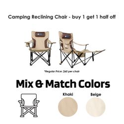 Camping Reclining Chair - BOGO 50%
