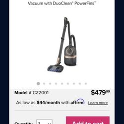 Shark® Vertex® Bagless Corded Canister Vacuum with DuoClean® PowerFins $180 103 views