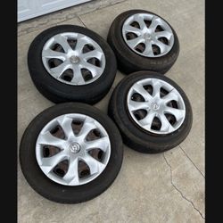 4 — 205/60r16 5x4.5 5x114.3 Stock Mazda 3 Altima Camry Civic Accord Wheels Rims Good 90% Treads Tires!!!