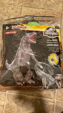 Jurassic World “Blue” Velociraptor inflatable costume