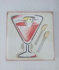 Vintage Martini Plate