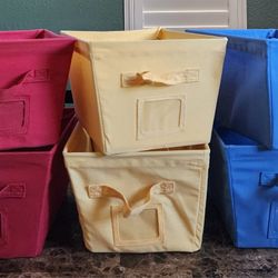 6 Fabric Storage Cubbie Bins (SERIOUS BUYER PLEASE)