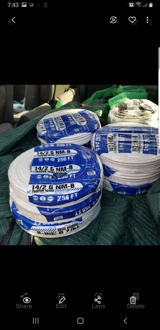 14/2 Romex 250ft Price Per Roll Business equipment