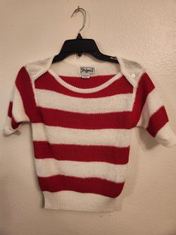 Vintage Women's Short Sleeve Small Sweater