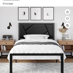 Twin Bed (black metal)