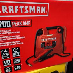 Craftsman 1200 Peak Amp Battery Jump Starter + Air Compressor