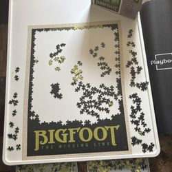 rotating puzzle board & Big Foot 1,000 piece puzzle