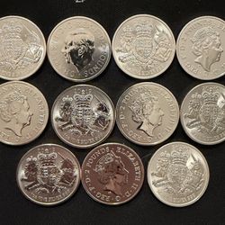 British Silver Rounds
