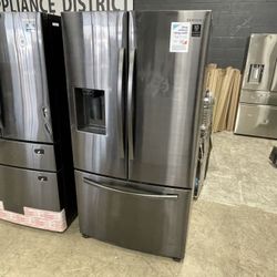 Samsung Black Stainless Steel Refrigerator DV0IH