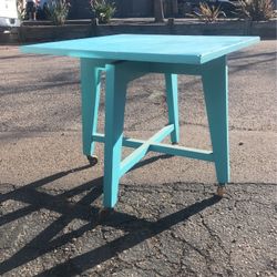Vintage Rolling Lazy Susan Side Table