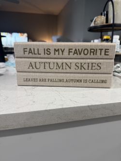 Stacked Books Decor Fall Autumn