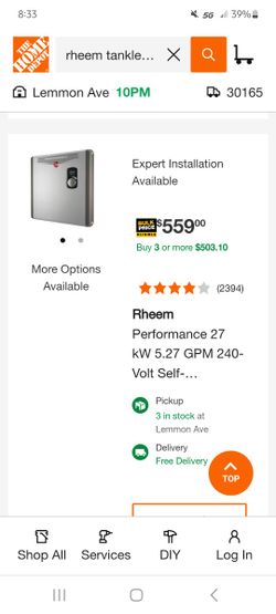 Tankless