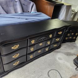 Black Dresser And Nightstand