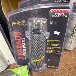 Stinger 2,000 watts 2 farads capacitor