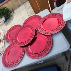 6  Plastic Platters