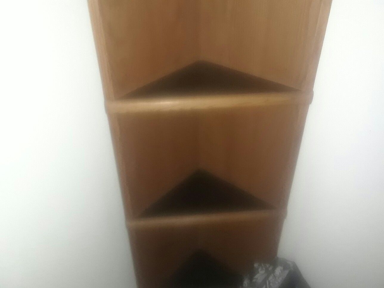 Pair of corner shelves