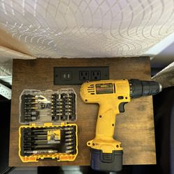 DeWalt Drill And Drill Bits With Charger