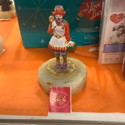 Cute Lollipop Clown in Dress w/ Flower basket 