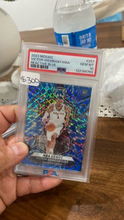 Victor Wembanyama 2023 Mosaic Reactive Blue PSA 10