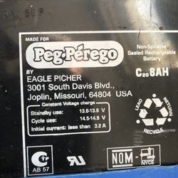 Peg P’erego  Battery And Charger 