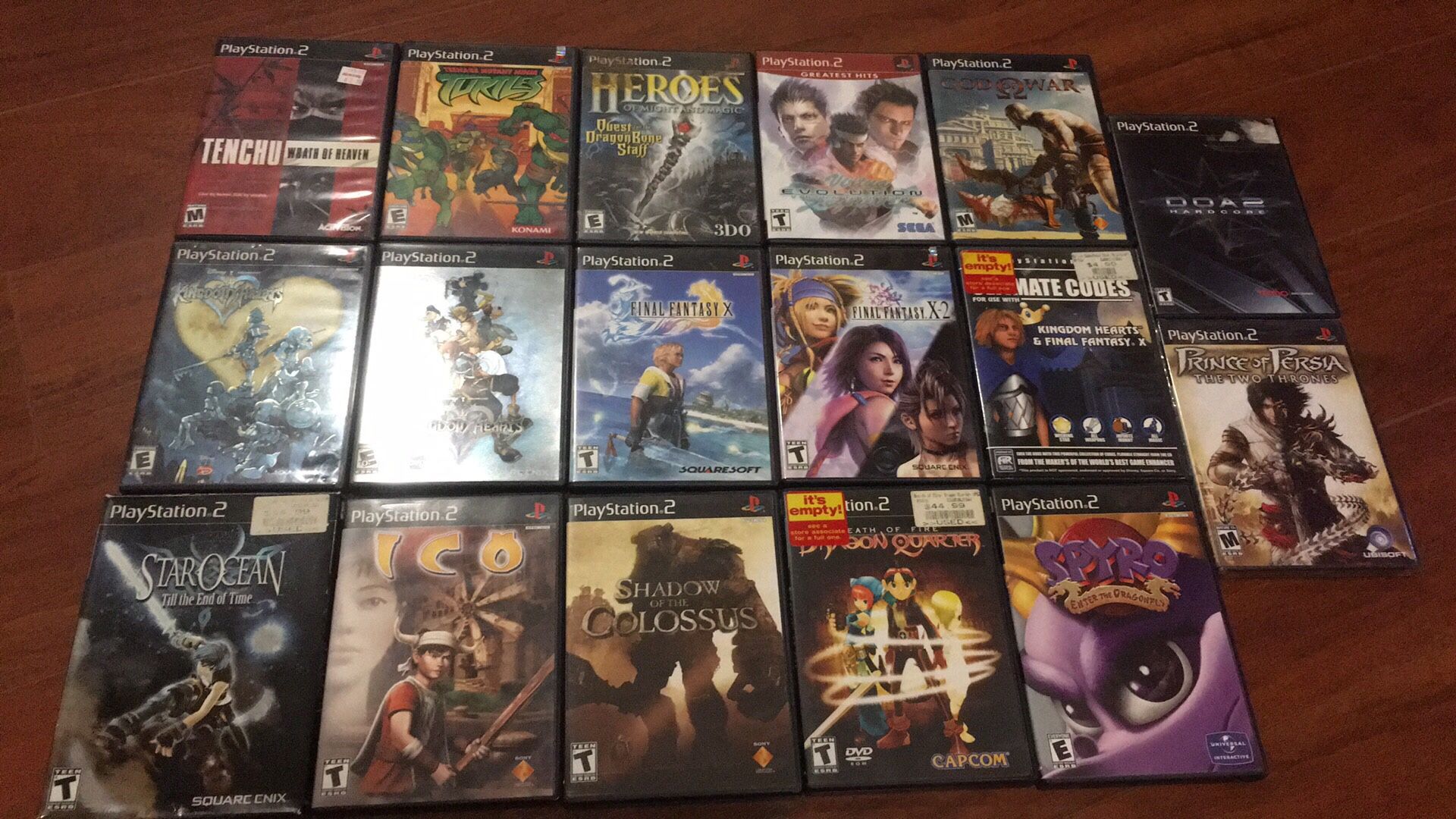 PS2 games $10 each (see description for availability)