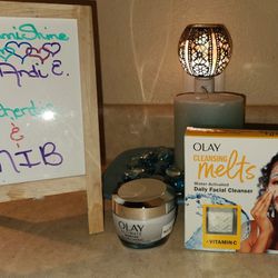 OLAY Sensitive Soothing Moisturizer + Cleansing Melts Skincare Duo~NEW/UNUSED 