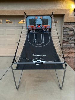 Indoor/outdoor Basketball Arcade Game Popshot Style Double Basket Hoop