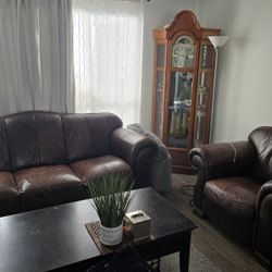Leather Sofa Living Room Set