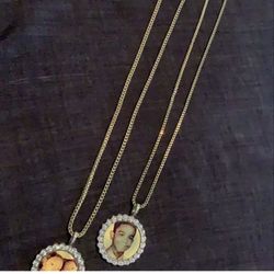 Gold Chains W Pendants