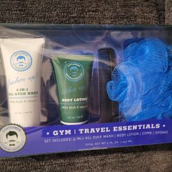 Gentlemen Grooming Essentials Body Wash, Lotion, Sponge