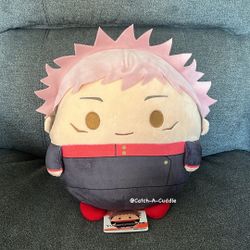 BRAND NEW Fuwakororin Jujutsu Kaisen Yuji Itadori Big Plush 13" 