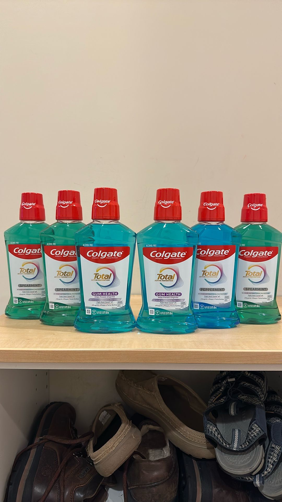 Colgate mouthwash 16.9 oz: $2 each