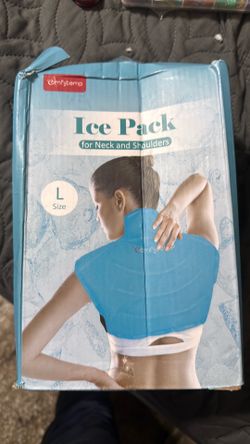 Comfytemp – Large Ice Pack for Neck, Shoulder, and Upper Back Pain Relief with Straps – HSA/FSA Eligible – Reusable Gel Wrap with Cold Compression The