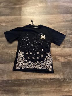 Amiri shirt ,black with paint splatter, men medium