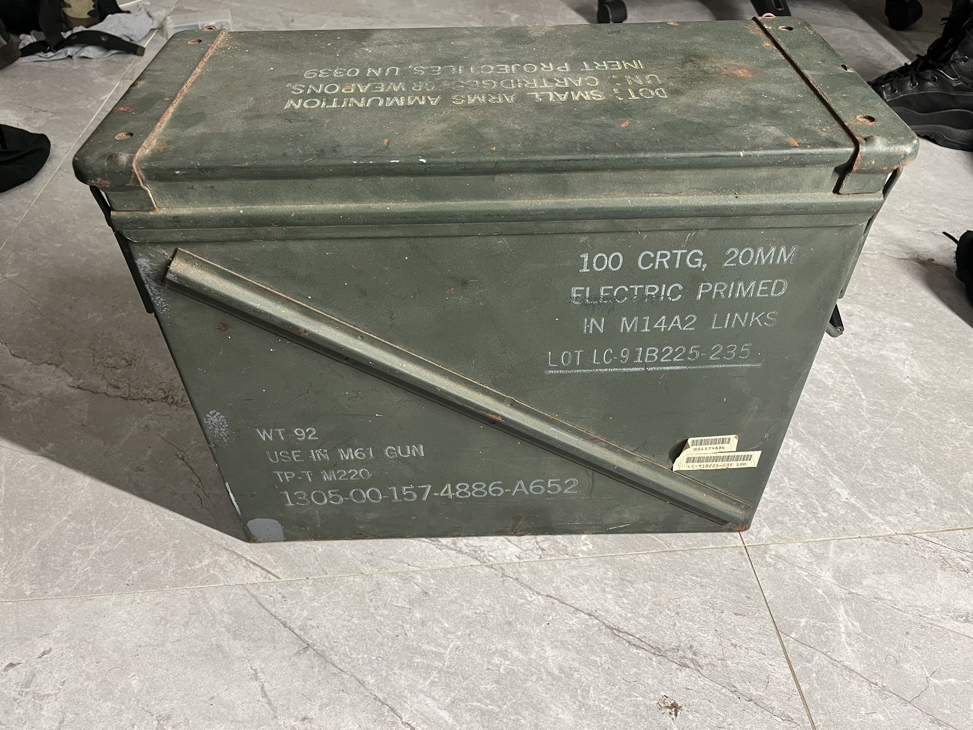 Authentic Vietnam War Ammo Crate