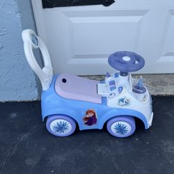 Frozen ride on toy , Lights N' Sounds: Ride-On - Frozen 2 - Disney Foot to Floor Activity Vehicle, Interactive Push & Pull Toy Car, Toddlers, Ages 12