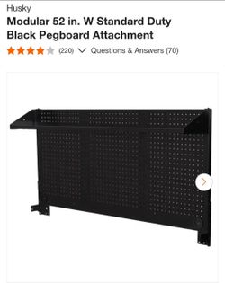 HUSKY 52” PEGBOARD ATTACHMENT – NEW IN BOX 🔥